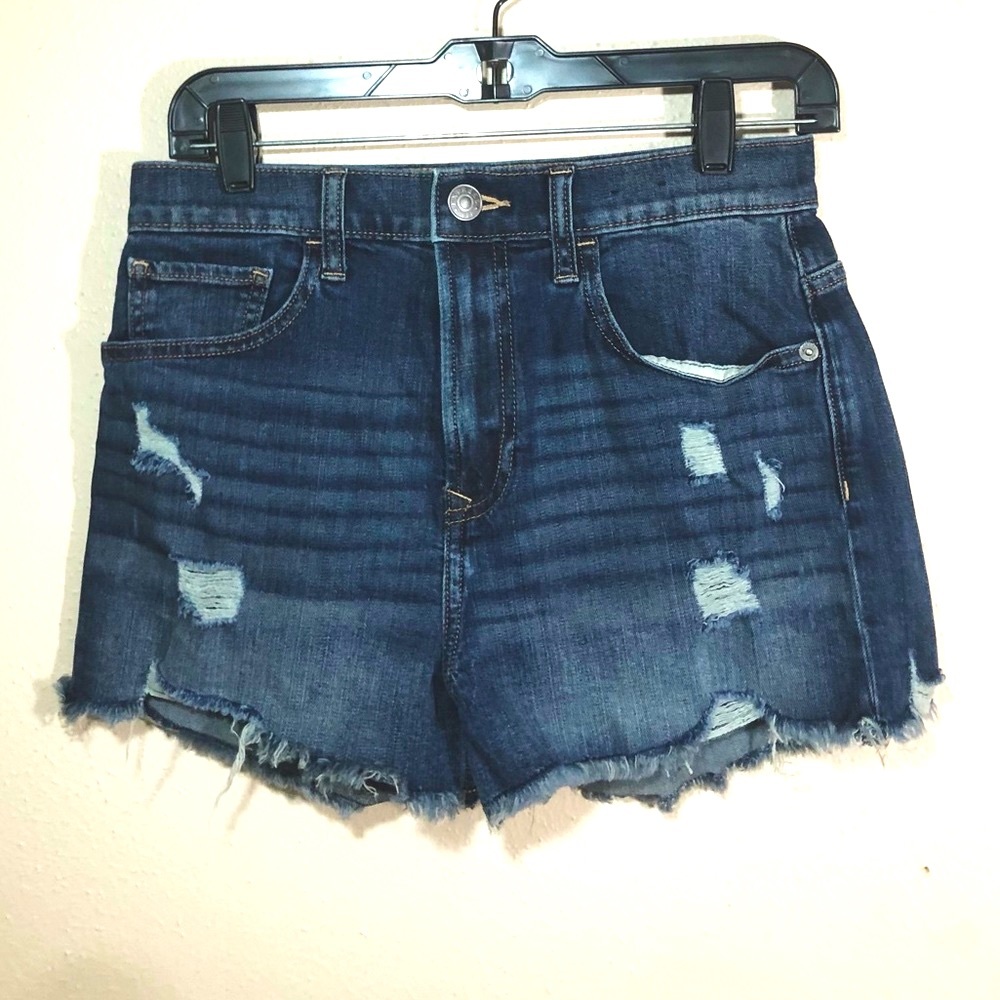 Express Shortie Denim Shorts Size 8